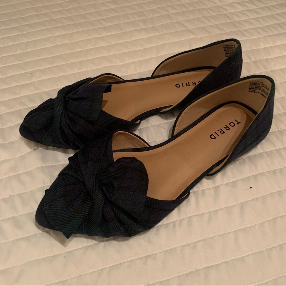 torrid plaid ballet flats